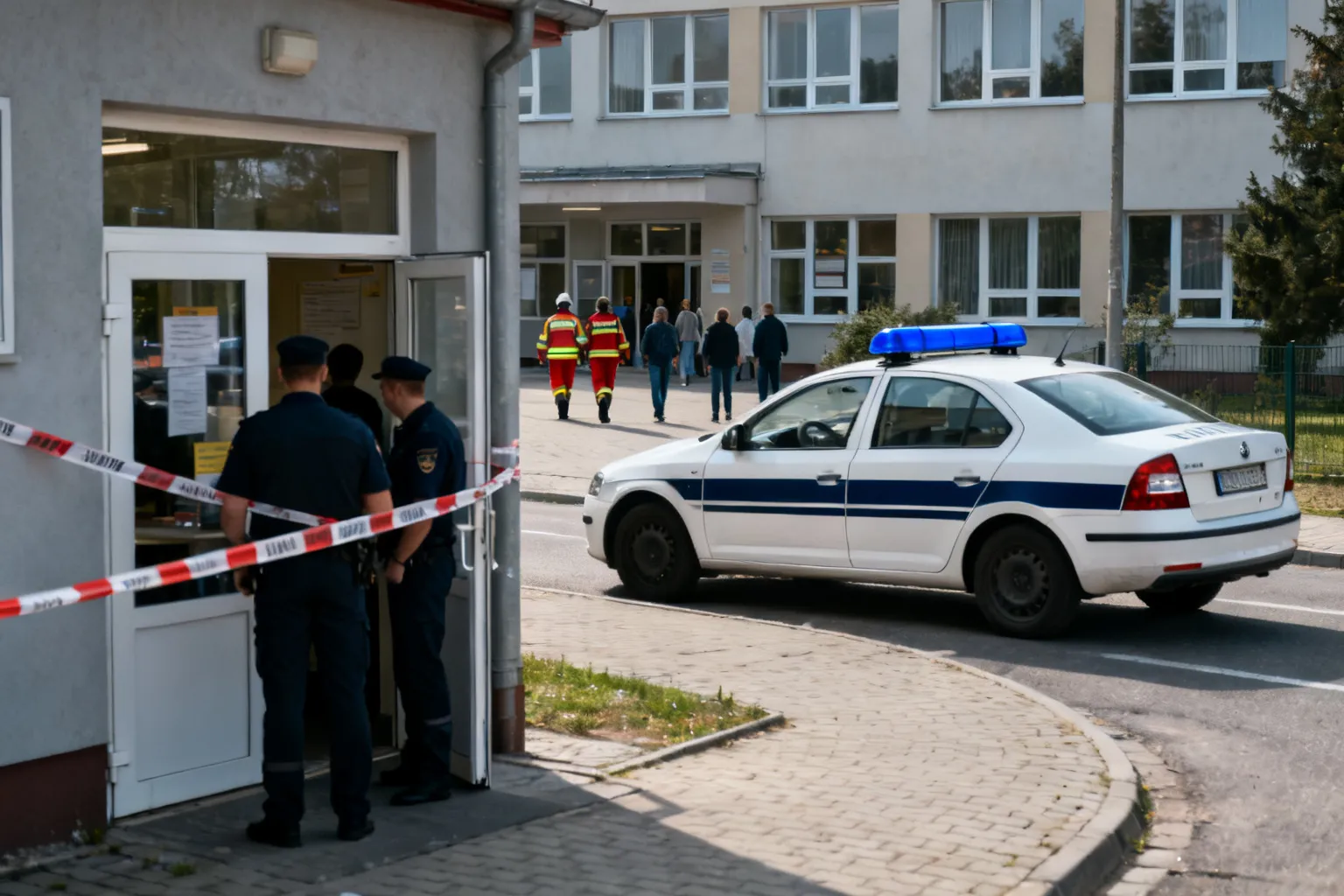 Mężczyzna z nożem w stołówce szkolnej w Opolu zatrzymany