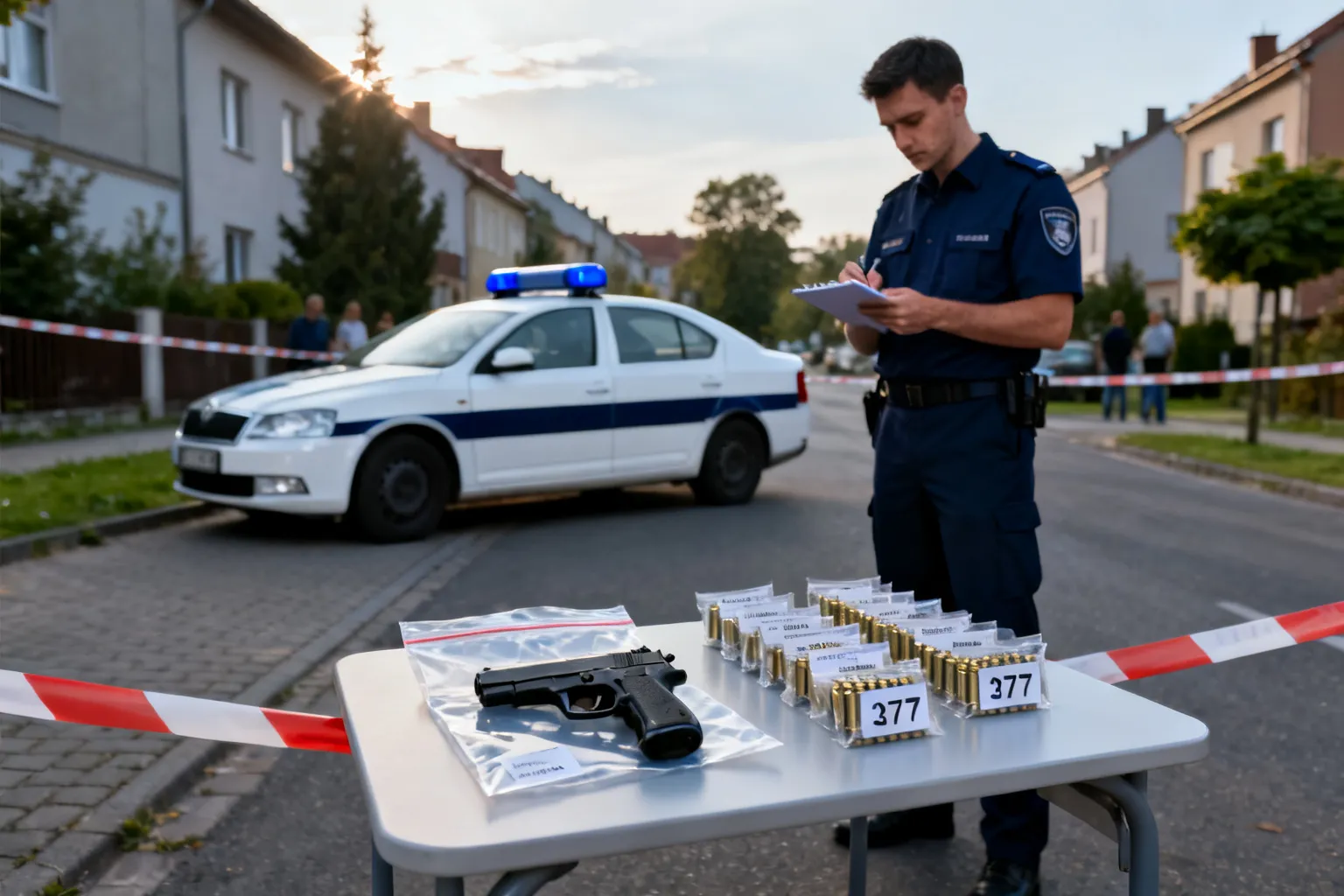 Policja zabezpieczyła pistolet Walther P-38 i 377 sztuk amunicji