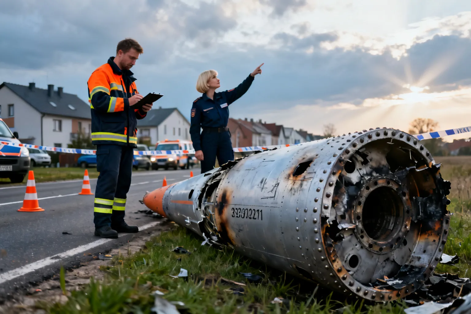 Człon rakiety ZQ-2E nad Polską — rejestracja przelotu nad Bielskiem
