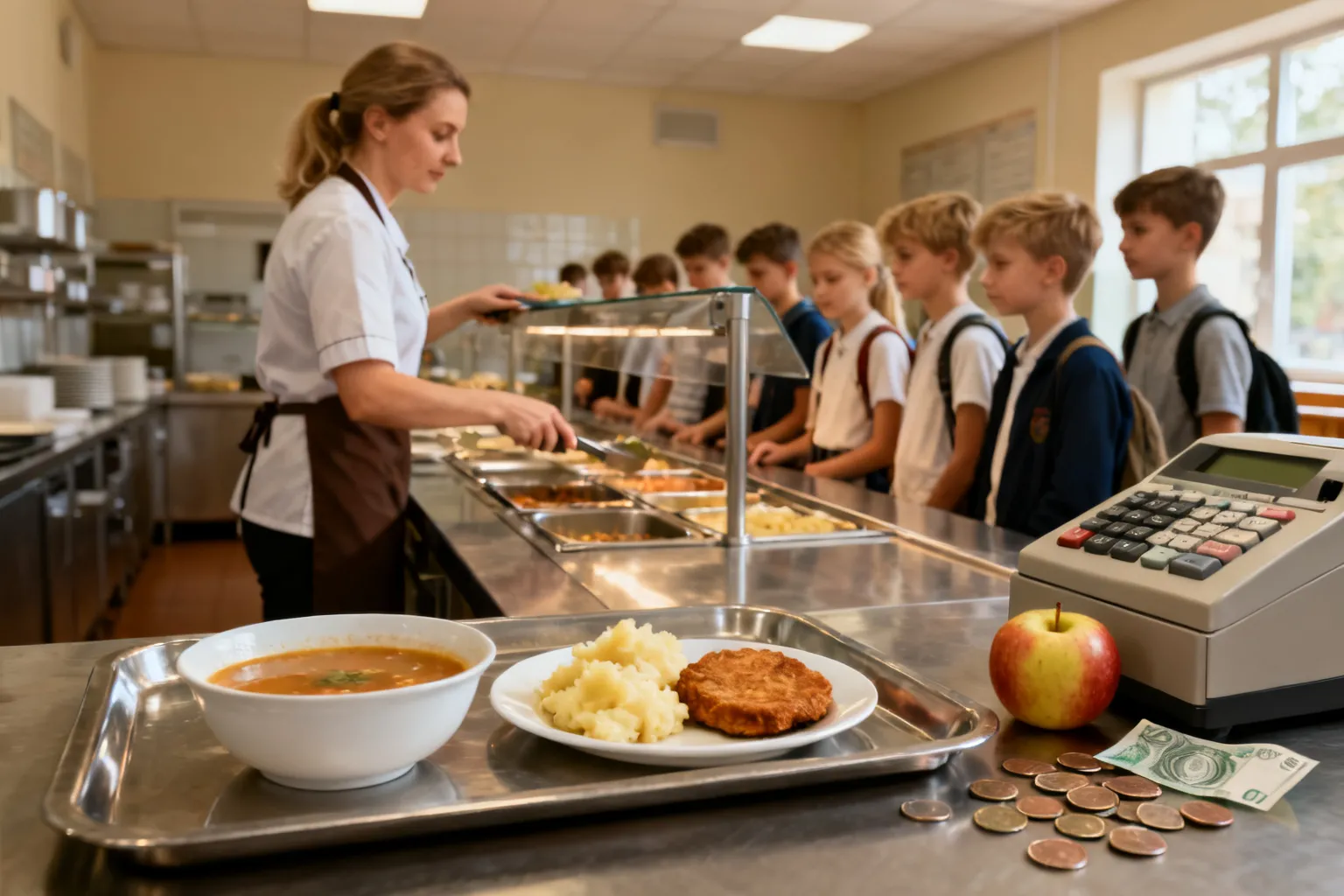 Podwyżki obiadów szkolnych — ceny sięgają 6–25 zł po zmianach w menu