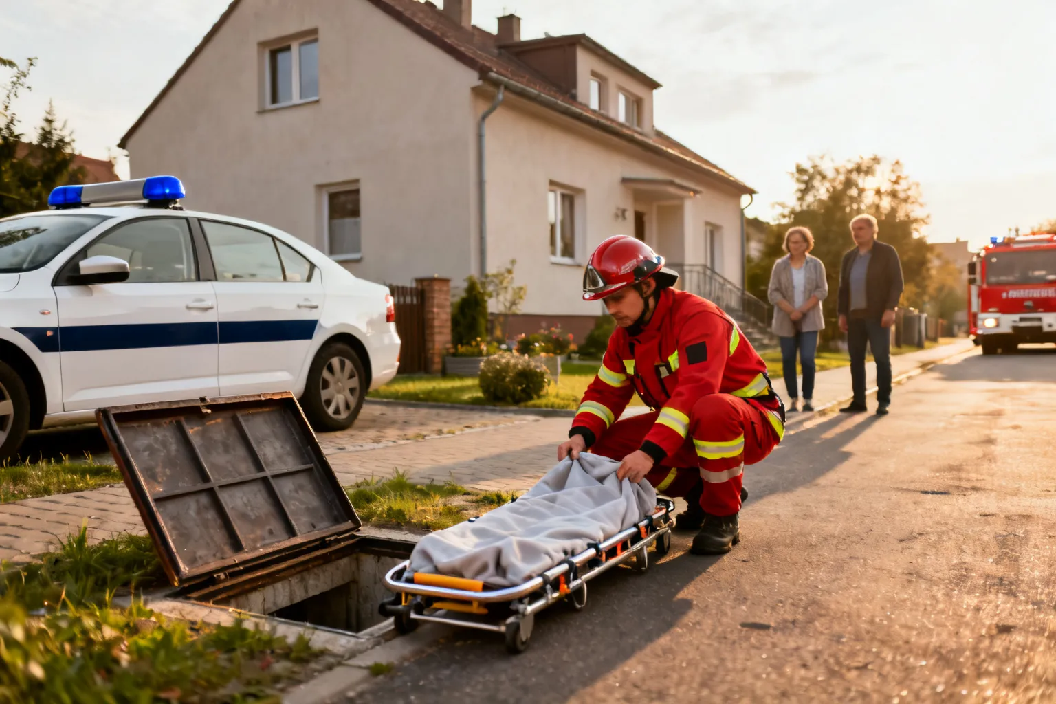 80-latek odnaleziony wyczerpany w piwnicy domu w Brzezówce