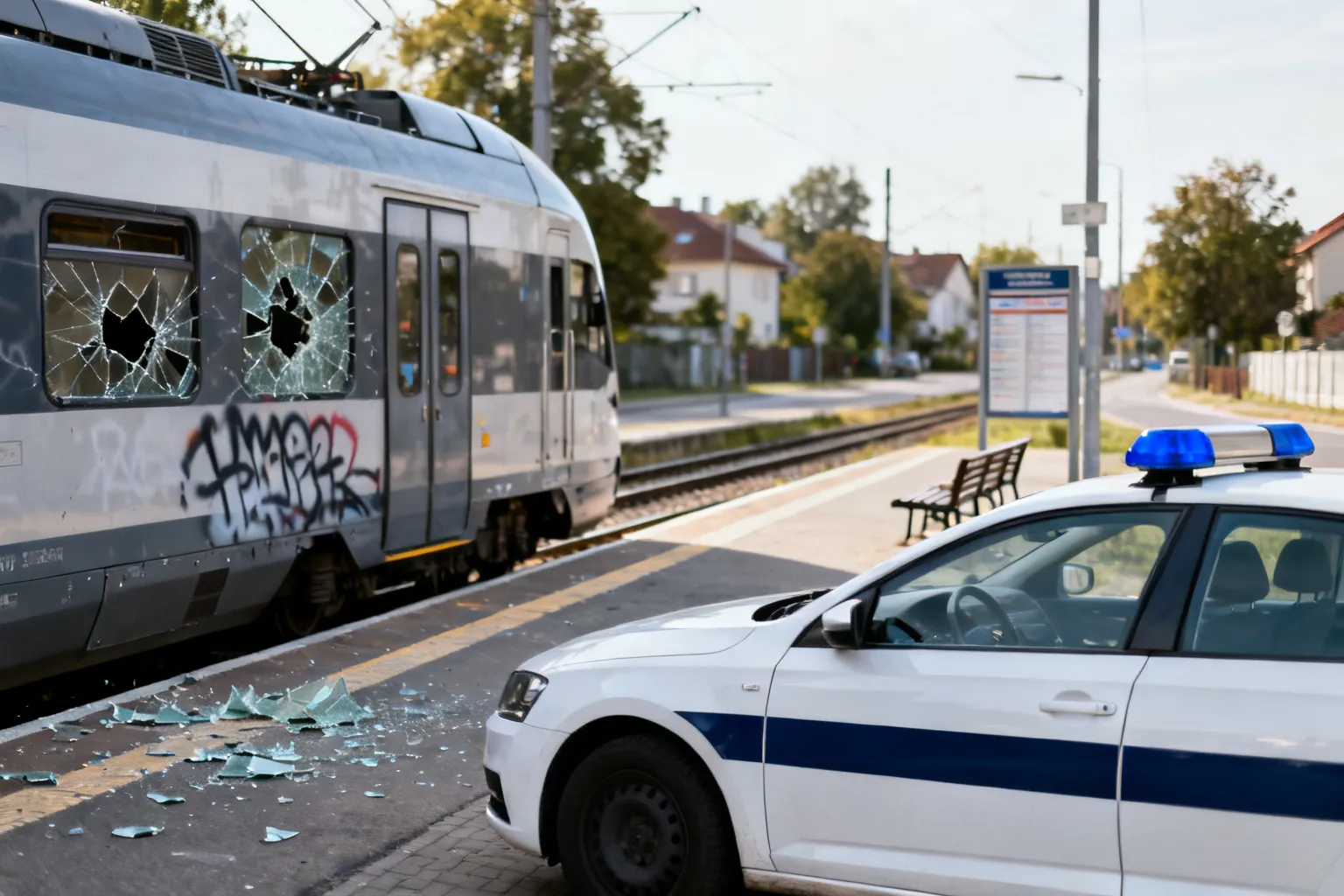 19‑latek zatrzymany za zniszczenie pociągu relacji Warszawa–Skierniewice