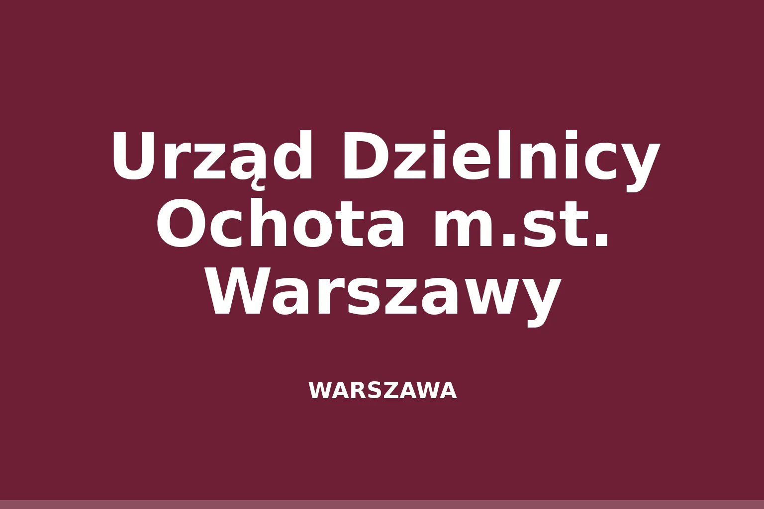 Urząd Dzielnicy Ochota m.st. Warszawy