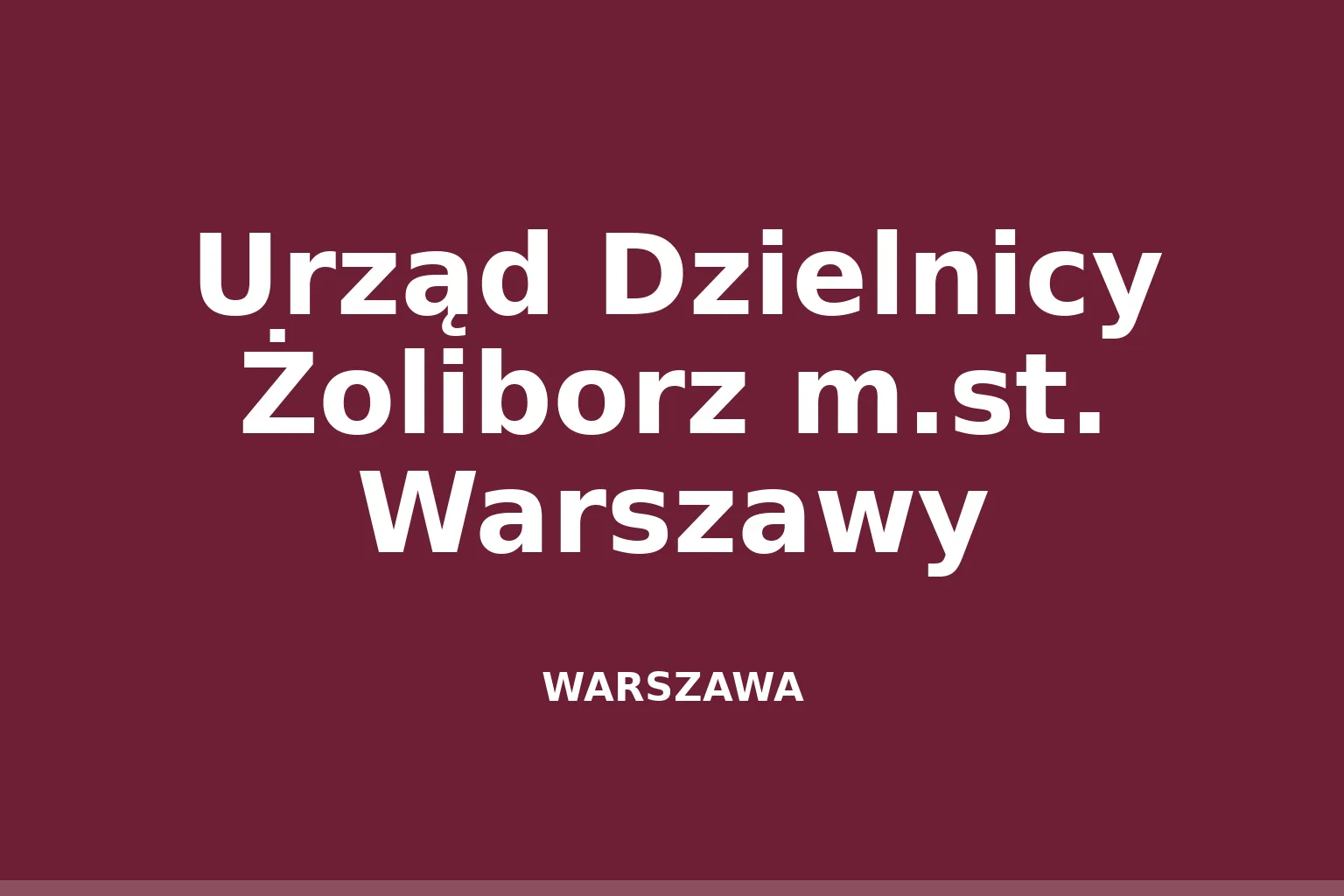 Urząd Dzielnicy Żoliborz m.st. Warszawy