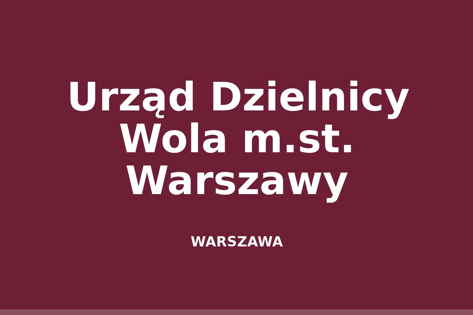 Urząd Dzielnicy Wola m.st. Warszawy