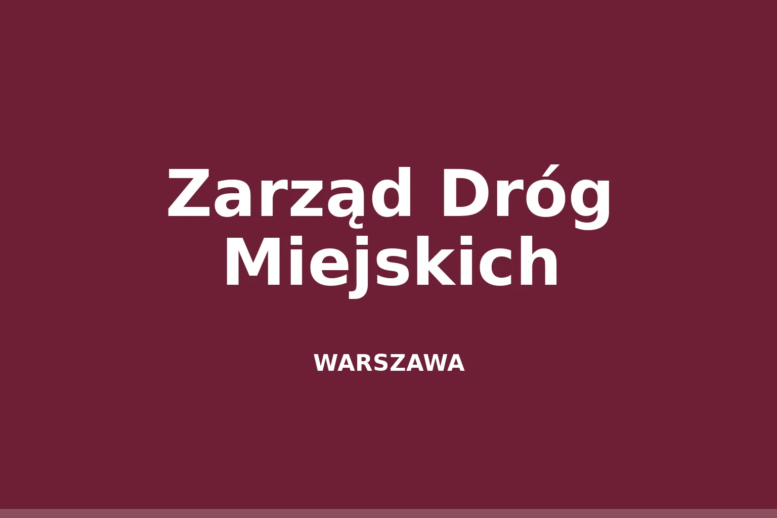 Zarząd Dróg Miejskich