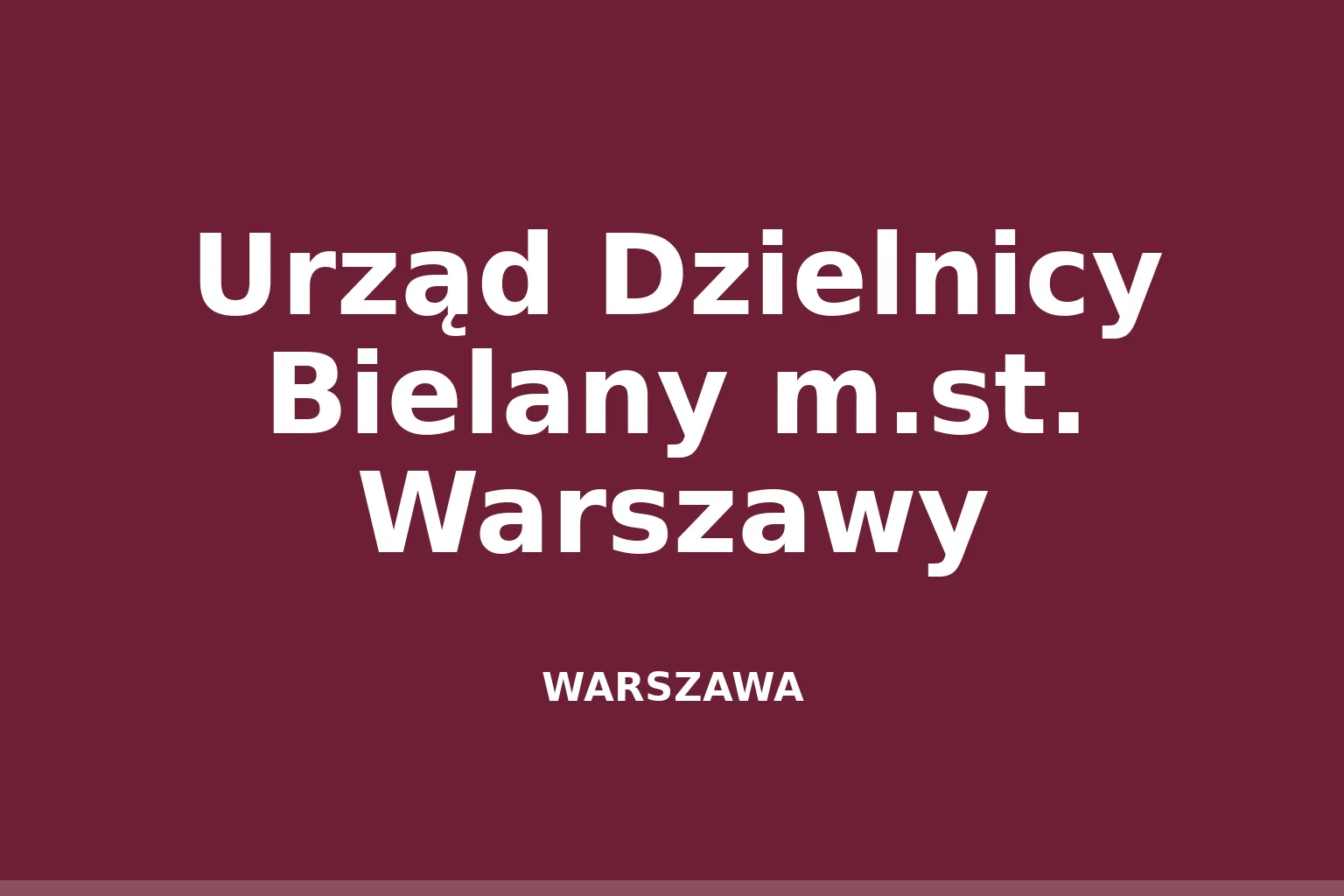 Urząd Dzielnicy Bielany m.st. Warszawy